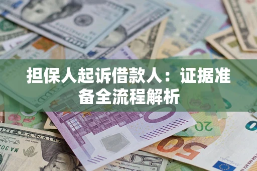 北京担保人起诉借款人：证据准备全流程解析