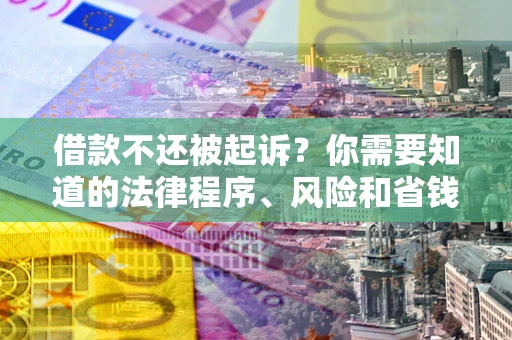 北京借款不还被起诉？你需要知道的法律程序、风险和省钱技巧