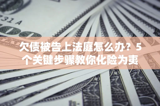 北京欠债被告上法庭怎么办？5个关键步骤教你化险为夷